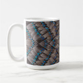 Mug Conception de fractale plume de faisan (Gauche)