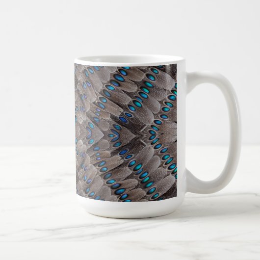 Mug Conception de fractale plume de faisan (Droite)