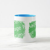 Mug Conception de frontière de frange - 2 dégrossis (Centre)