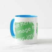 Mug Conception de frontière de frange - 2 dégrossis (Devant gauche)