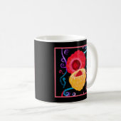 Mug Conception de fruits néon tropicaux dynamiques (Devant droit)