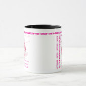 Mug Conception de gâteau de Balance personnalisé (Centre)