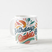 Mug Conception de gâteaux d'anniversaire (Devant gauche)