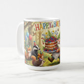 Mug Conception de gnome de jardin de forêt fantaisiste (Devant gauche)
