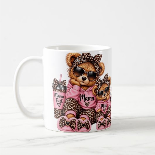Mug Conception de gobelet Mama et Mini (Gauche)