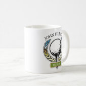Mug Conception de golf avec Modèle Monogramme de couro (Devant droit)