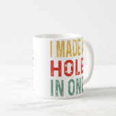 Mug Conception de golf drôle pour hommes femmes trou e (Devant droit)