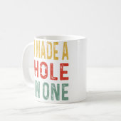 Mug Conception de golf drôle pour hommes femmes trou e (Devant gauche)