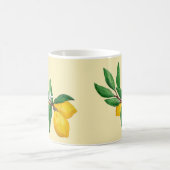 Mug Conception de gouache de feuille de citron | Citro (Centre)