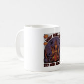 Mug Conception de gravure vintage Halloween Maison han (Devant gauche)