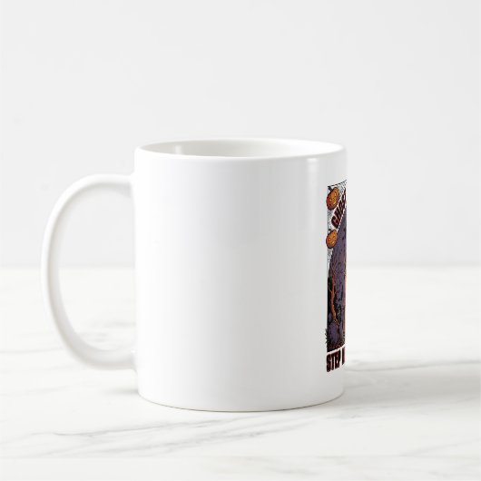 Mug Conception de gravure vintage Halloween Maison han (Gauche)