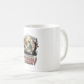 Mug Conception de gravure vintage Halloween squelette (Devant droit)