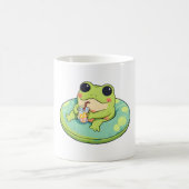 Mug Conception de grenouille chibi mignonne pour une j (Centre)