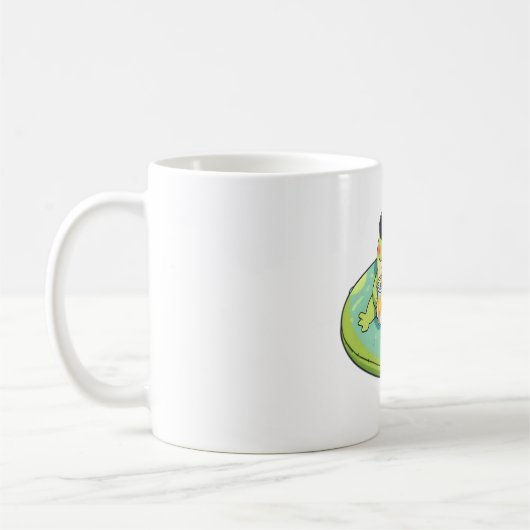 Mug Conception de grenouille chibi mignonne pour une j (Gauche)