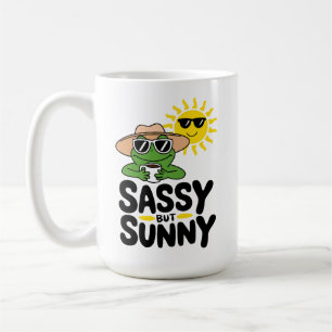 Mug Conception de grenouille Sassy mais Sunny - Drôle