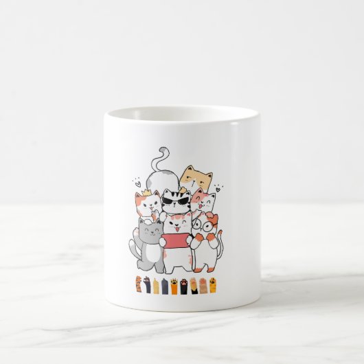 Mug conception de groupe de chats (Centre)