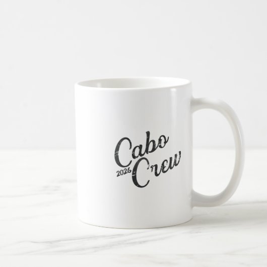 Mug Conception de groupe de vacances à Cabo 2026 Équip (Droite)