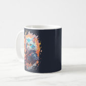 Mug Conception de guerrier chat ninja mignon (Devant gauche)