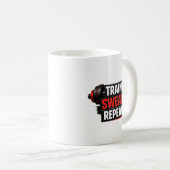 Mug Conception de gym Entraînement Transpiration Répét (Devant droit)