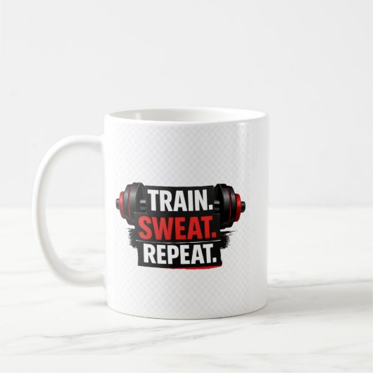 Mug Conception de gym Entraînement Transpiration Répét (Gauche)