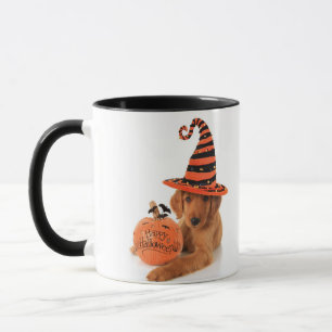 Mug Conception de Halloween de golden retriever