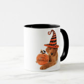 Mug Conception de Halloween de golden retriever (Devant droit)