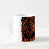 Mug Conception de Halloween de la Faucheuse Citrouille (Devant gauche)