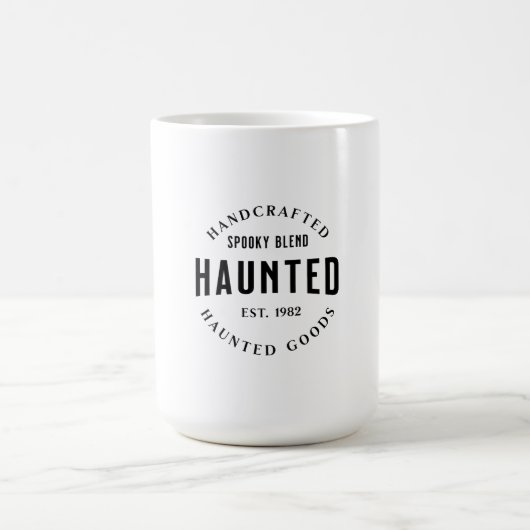 Mug Conception de Halloween ensorcelée vintage (Centre)