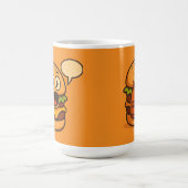 Mug Conception de hamburger parlant mignon (Centre)