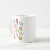 Mug Conception de hiboux de Noël (Devant gauche)