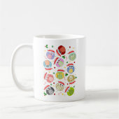 Mug Conception de hiboux de Noël (Gauche)