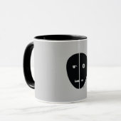 Mug Conception de Humbot avec retour gris (Devant gauche)