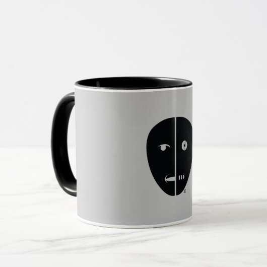 Mug Conception de Humbot avec retour gris (Devant gauche)