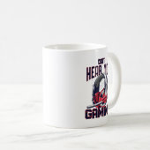 Mug Conception de jeux avec casque (Devant droit)