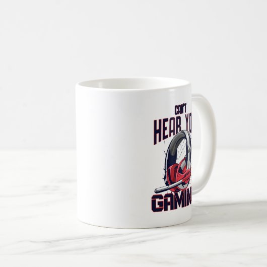 Mug Conception de jeux avec casque (Devant droit)