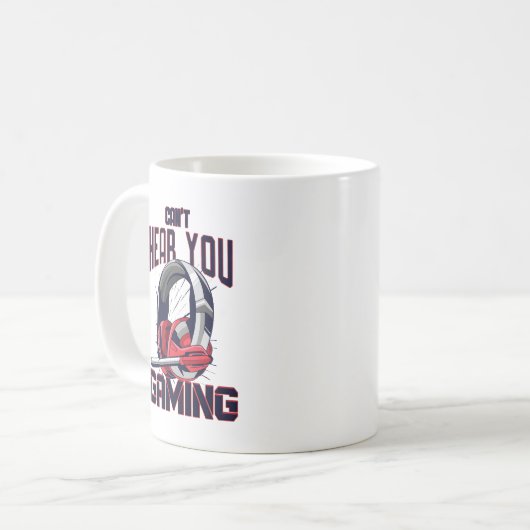 Mug Conception de jeux avec casque (Devant gauche)