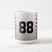 Mug Conception de joueur de baseball avec numéro de ma (Centre)