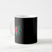 Mug Conception de joueur de cricket 1 (Devant gauche)