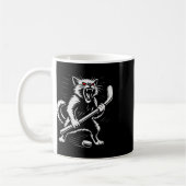 Mug Conception de joueur de hockey sur glace de chat e (Gauche)