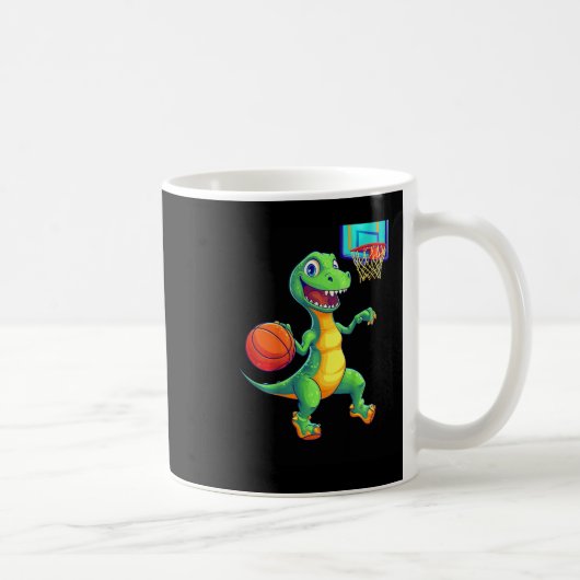 Mug Conception de joueur de squelette de dinosaure lud (Droite)