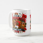 Mug Conception de jour de match de l'équipe Maroc 2026 (Devant gauche)