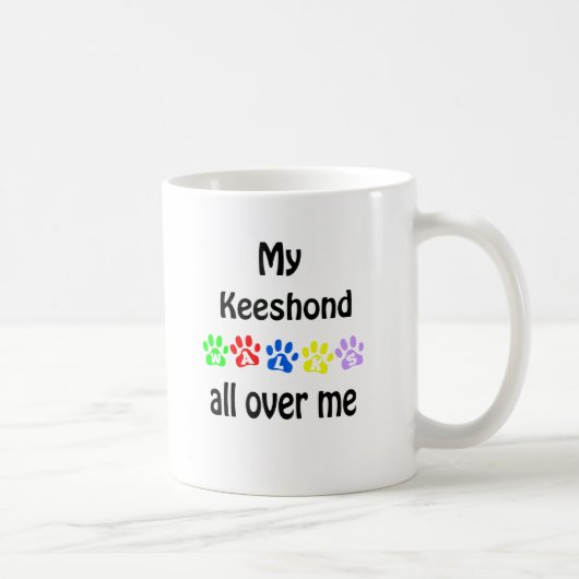Mug Conception de Keeshond Walks (Droite)