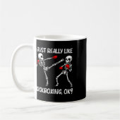Mug Conception de kickboxing cool pour hommes femmes k (Gauche)