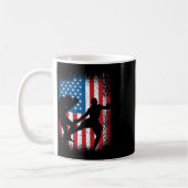 Mug Conception de kickboxing du drapeau des États-Unis (Gauche)