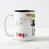 MUG - Conception de kit de batterie - I Heart Musi (Gauche)