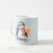 Mug Conception de la boue de pingouin couleur eau (Devant gauche)