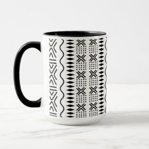 Mug Conception de la boue Motif africaine en tissu