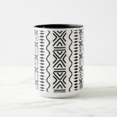 Mug Conception de la boue Motif africaine en tissu (Centre)