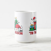 Mug Conception de la Coupe du Café de Noël avec des él (Centre)