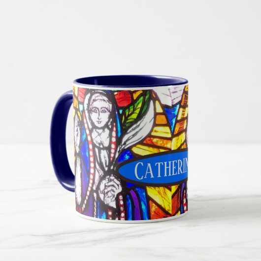 Mug Conception de la fenêtre de l'église (Devant gauche)